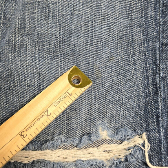BKE Denim Buckle Star Womens 31 Blue Distressed Low Rise Crop Jeans USA (32x26) - Picture 8 of 10